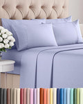 Cal King 6 Piece Sheet Set - Cooling & Breathable Bed Sheets - Hotel Luxury Bed Sheets for Women, Men, Kids & Teens - Deep Pocket Bedding w/Easy Fit - Soft & Wrinkle Free - Cal King Lavender Sheets