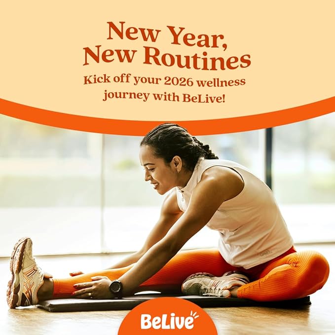 BeLive Turmeric Curcumin with Black Pepper & Ginger - 500 mg of Turmeric and Ginger Supplement for Immune Support, Healthy Skin, and Joint Health - Tropical Flavor | 60 Count