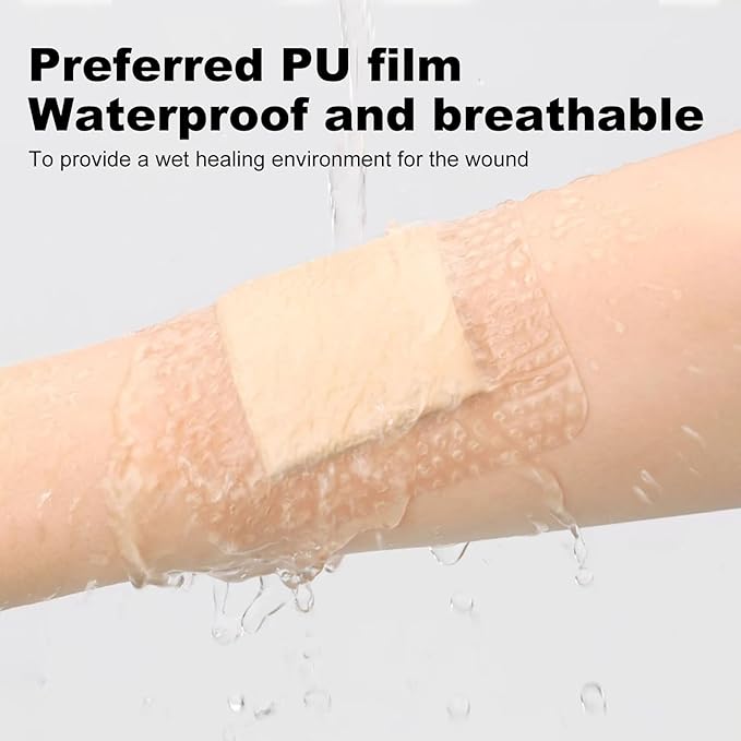 Silicone Foam Dressing 6x6 Gentle Border, Super Absorbent Wound Dressing, Bed Sore Patches, Waterproof Silicone Bandages for Wounds Care, Self Adhesive Pressure Sore Pads (10)