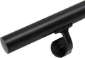 4FT Handrails for Indoor Stairs,Deck,Slope,Modern Aluminum Handrail Set, Wall Mounted, with Zink-Alloy Brackets Aluminium Railing System,Rust Free. (Matte Black, 4 FT)