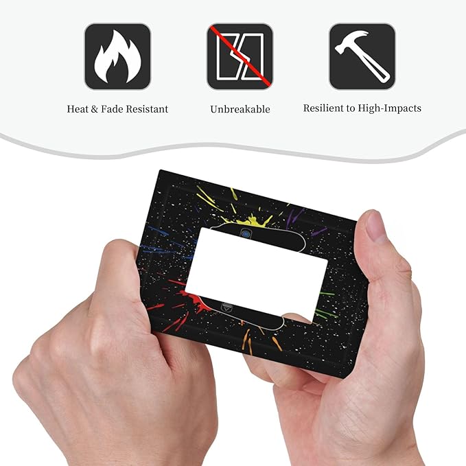 Classic Videogames Controller Black Splash Ink Colorful Decorative Outlet Covers 1 Gang Single Rocker Light Switch Cover Plate Wall Plates GFCI Faceplate for Kids Room Nursery Decor