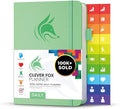 Clever Fox Daily Planner – Undated Planning Notebook with Hourly Schedule & To-Do List – Personal Day Task & Work Organizer, 6 Months (Mint Green)