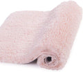 Walensee Large Shaggy Bath Mat (24 x 48, Blush) Non-Slip, Machine Washable, Extra Soft & Absorbent Microfiber Luxury Floor Mat