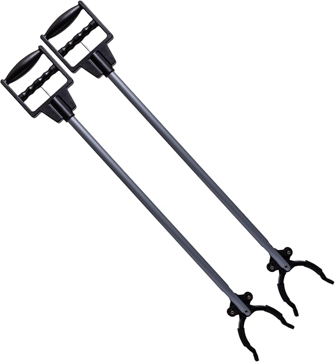 31’’ Grabber Reacher Tool - Heavy Duty 5 lb. Weight Capacity Reaching Picker Upper Stick with Full handgrip for Post Surgery, Seniors, Cleaning Trash (2)