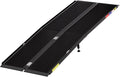 7FT Portable Wheelchair Ramp with Quick-Lock, Black Seamless Non-Slip Aluminum Folding Handicap Ramp,Threshold Ramp for Doorways, Wheel Chair Ramp for Home Steps