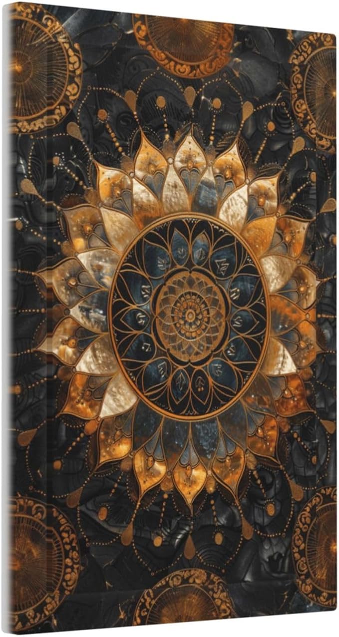 Cool Colorful Mandal Flowers Boho Floral Light Switch Cover Plate 1 Gang No Device Blank Electrical Wall Plates Faceplate Decorative Switch Plate for Bed Room Living Room Decor