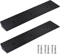 Rubber Curb Ramp, 3.2" Rise Height 2 Pack, Heavy-Duty 1.5 T Capacity Threshold Ramps, 39.4" L x 9.8" W Driveway Ramps for Cars, Wheelchairs, Bikes, Motorcycles