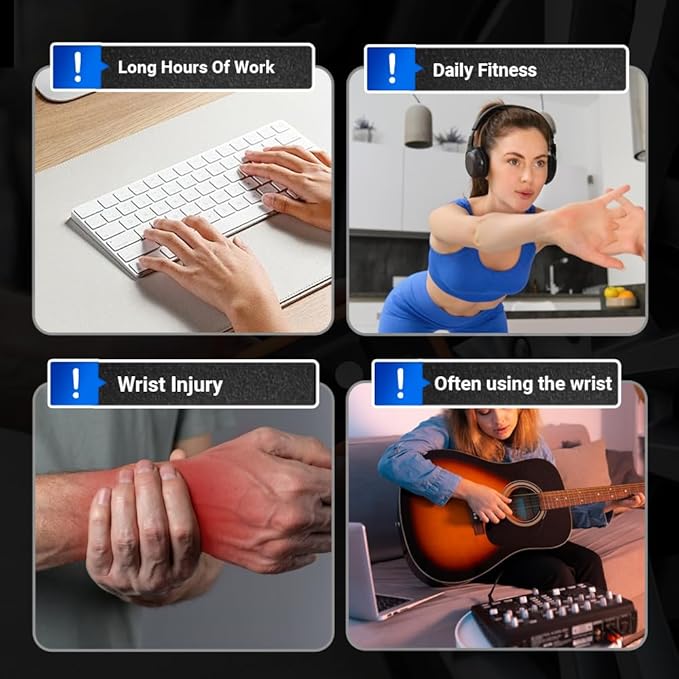 Wrist Ball Hand Exerciser, Auto-Start Torque Ball with LCD Counter, Ball Wrist & Forearm Strengthener, Adjustable Resistance Grip Trainer with LED Lights