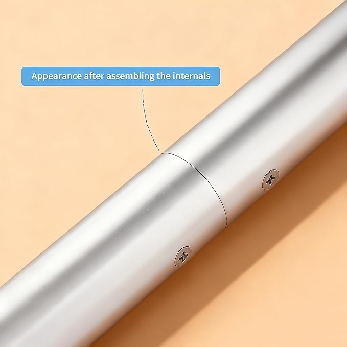 16 FT Handrails for Indoor Stairs,Railings，Outdoor Stairs Handrail，Modern Aluminum Handrail Set, Wall Mounted，Wall Return Bracket More Safety, Rust Free. (Anodized Silver, 16 FT)