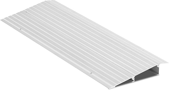 Door Threshold Ramp 2" Rise Door Ramp Aluminum Entry Ramp or Doorways Rated 800 lbs Load Capacity forWheelchair Scooters Power Chairs Walkers