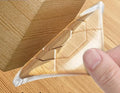 Clear Silicone Cabinet Door Bumpers,Squares 8 Pcs,Self-Adhesive Sound Dampening Pads,Surface Protection & Anti-Friction for Drawers, Table Bottoms,Wall Door Stoppers, Transparent Adhesive Pads