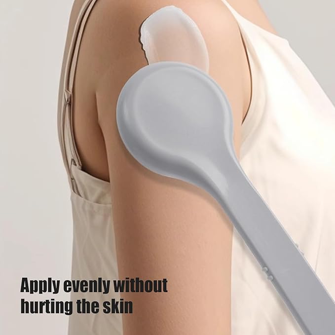 Sunscreen Applicator Tool - Back Lotion Spreader, Medicine Application Helper, Even Coverage Support, Soft Washable Pad Feature, Self Care Equipment, Skincare Applicator for Kids Men Women Elderly