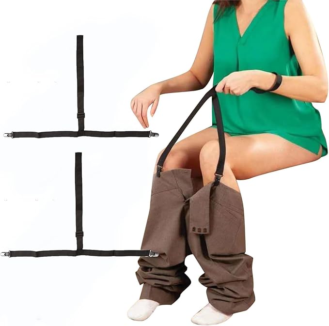 2PCS Assistive Devices for Disabled, Dressing Aids for Seniors, Clip and Pull Dressing Aid, Disability Dressing Aids for Elderly, Wearing Assist Tool for for Disabled Pregnant Injuries Pants Helper