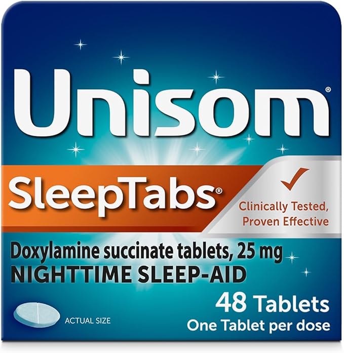 Unisom SleepTabs, Nighttime Sleep-aid, Doxylamine Succinate, 48 Tablets