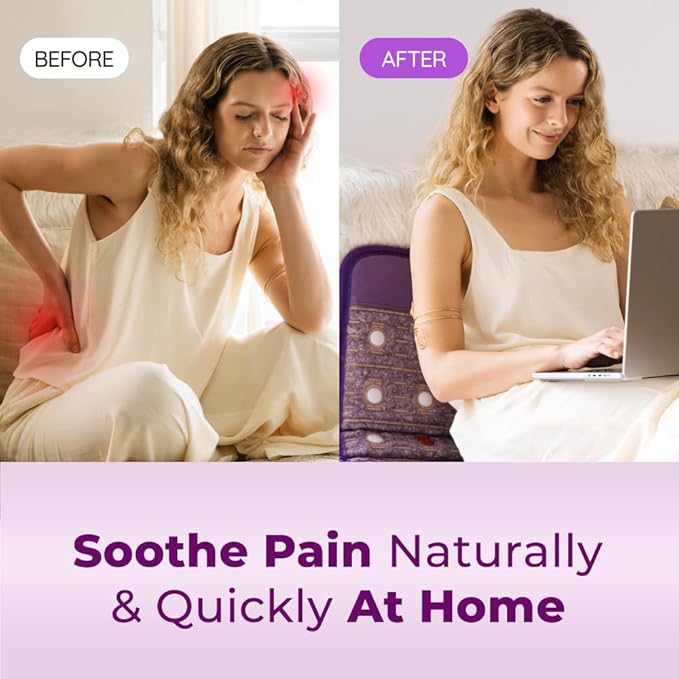 Biomat Infrared Mat | Crystal Mat for Therapy | Infrared Heating Mat | Red Light Therapy for Body | Hot Gemstone Therapy | Promotes for Muscle & Back Pain Relief | Sparkle Mat (Full Size)