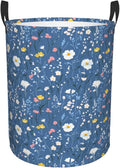 Laundry Basket Wildflowers Collapsible Large Capacity, Dirty Clothes Basket Durable Lightweight Hamper With Handles Ideal For Clothes, Toys Home Organization