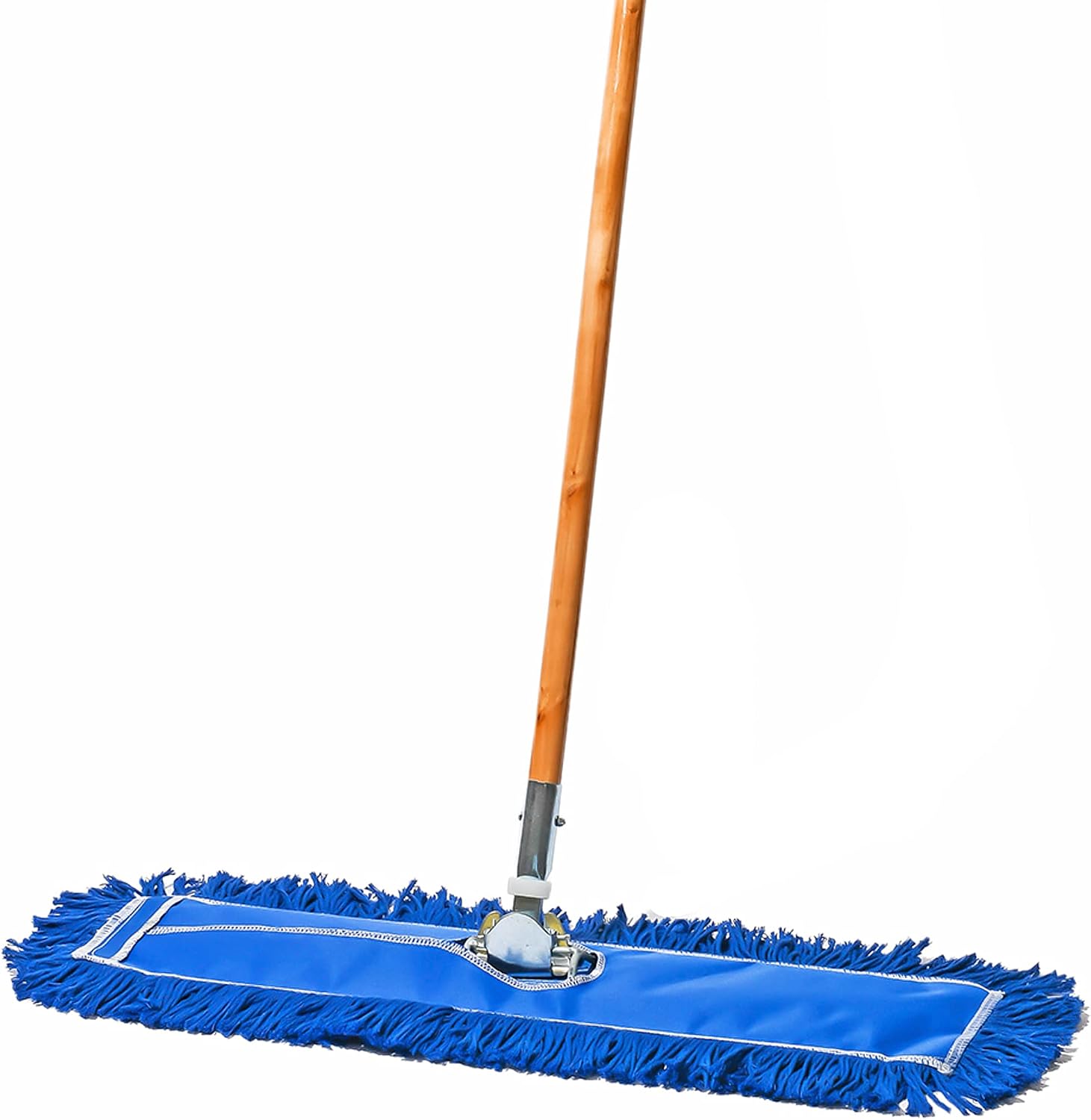 24 Inch Blue Commercial Dust Mop & Floor Sweeper with Extendable Handle – Mop for Hardwood, Tile, and Concrete Floor Cleaning