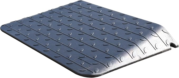 OrangeStar Rubber Threshold Ramp for Doorways, 3" Rise Non-Slip Wheelchair Ramp, 33000lbs Load Capacity, Rubber Curb Ramp for Wheelchair, Scooter