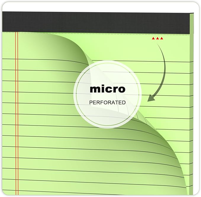 12pcs Small Legal Pads 5x8 Colored Note Pads Paper College Ruled Notepad Clear Print Writing Pads 5 x 8 Legal Pads Perforated Narrow Ruled Pads of Paper (Multicolor)