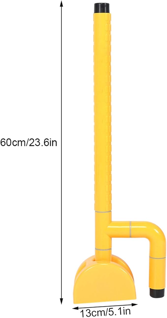 Respicefinem Yellow Safety Grab Bar Stainless Steel Toilet Armrest Handrail Handle for Elderly The Disabled with Non Slip Grip and Heavy Duty Support Up to 300kg
