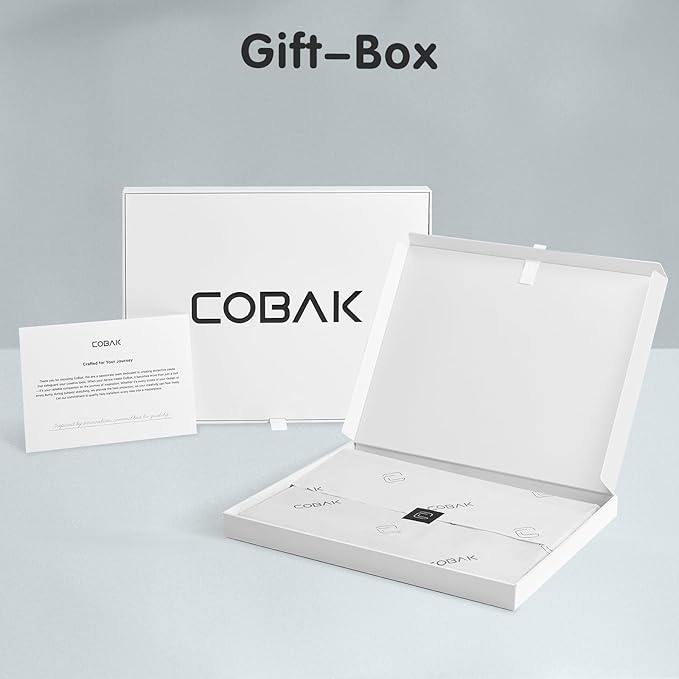 CoBak 6 Sides Portable White Board 12x9 inch (A4) - Notebook Design Dry Erase Small Board with Pocket, Anti-Ghosting Surface for Office, School, Homeschool with Gift Box (Black Pocket Upgrade)
