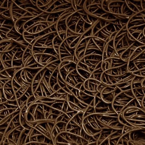 American Floor Mats Vinyl Mesh Heavy-Duty Entrance Brown 3' x 4' Scraper Mat Without Backing/Borders - Drainable
