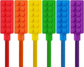 6 Packs Sensory Pencil Toppers for Sensory Kids, Boys and Girls, Silicone Pencil Top Covers for Autism, ADHD, SPD, or Special Oral Motor Need
