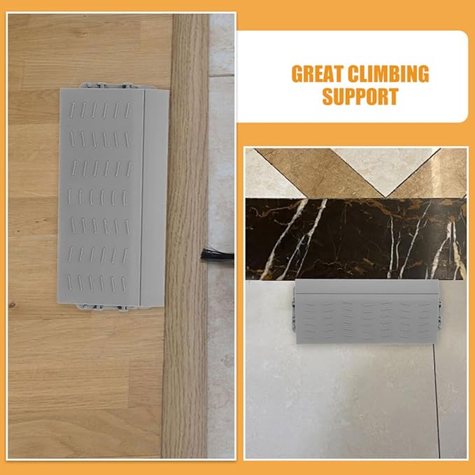 FUOYLOO Threshold Ramp Doorway Pads for Wheelchair and Scooter Expanded Cleaning Range, Grey