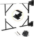 Gate Corner Brace Bracket Heavy Duty Adjustable No Sag Kit Durable Solid Iron for Shed Doors,Driveway Gates,Corral Gates,Wood Windows,Gate Frame Kit,Gate Hardware