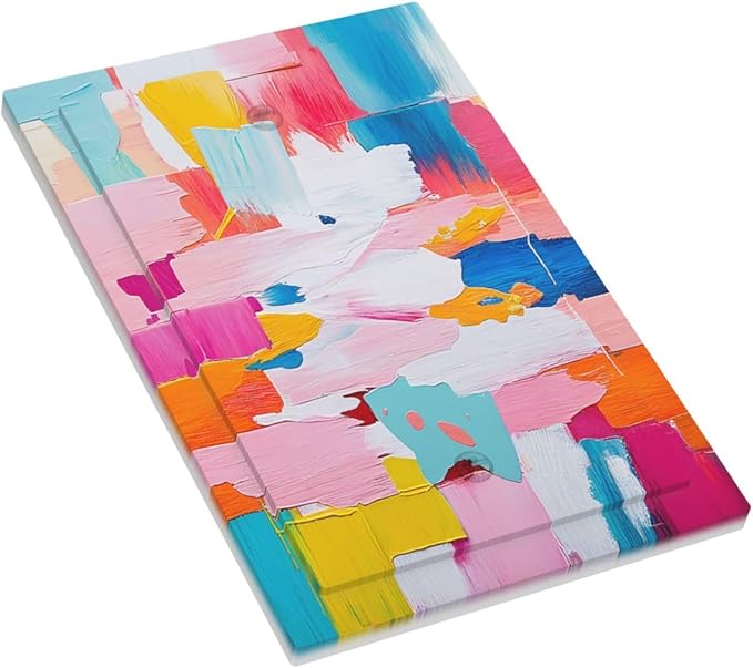Light Switch Cover Plate Multicoloured Modern Watercolor Oil Painting 1 Gang No Device Blank Electrical Wall Plates Faceplate Decorative Switch Plate for living Room Bedroom Decor