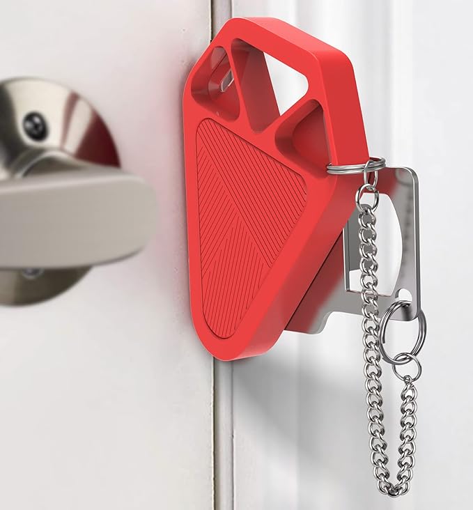 Portable Door Lock Travel Door Locks for Hotel Rooms Apartment Locks Home Security Defender Door Lock Latch Extra Door Locker from Inside Safety Door Locks for Travelers Portable Lock for Door