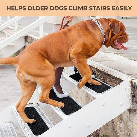 Grip Tape 6” X 24” (10-Pack) - Stair Treads for Stairs, Anti Slip Tape for Indoor and Outdoor, Non Skid Treads for Wooden Steps, Concrete Steps, Etc. (Works on All Surfaces & Weather)