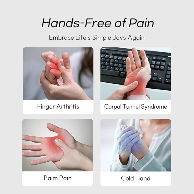 HuBDIC Hubicare Hand Massager with Heat and Fan Cooling, FSA Strong Compression, Roller Kneading and Wrist Coverage for Arthritis and Carpal Tunnel Relief Self Care Gift for Women Men