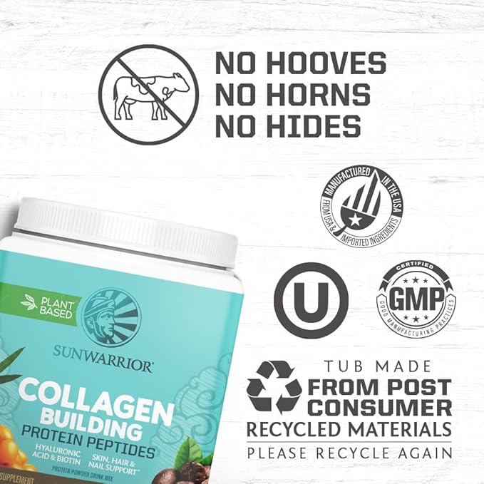 Vegan Collagen Protein Powder for Women Silica Plant Based Collagen Powder Coffee Flavor with Vegan Hair Skin and Nails Vitamins Non-GMO No Added Sugar Soy Dairy & Gluten Free (Coffee, 20 Servings)