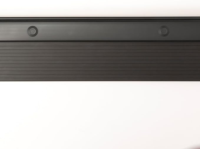 Adjustable Aluminum Threshold – Extra Short Width with Hidden Screws, Adapts to Any Height, Heavy-Duty for Residential & Commercial Use, Available in Multiple Sizes (Black, 72 inch)