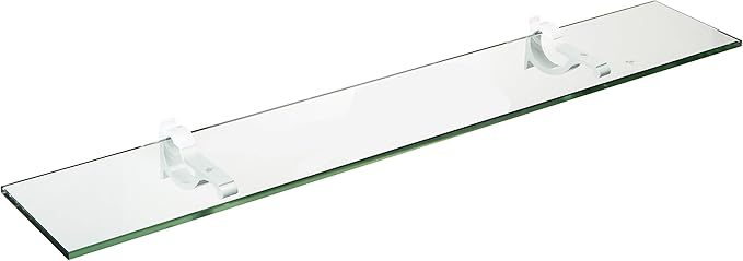 Spancraft Glass M-6x12-White Monarch Glass Shelf, White, 6" x 12"