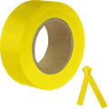 Yellow Flagging Tape, 1-3/16" 300' Survey Tape, Tree Marking Ribbon, Non-Adhesive Plastic Ribbon, Trail Marking Tape