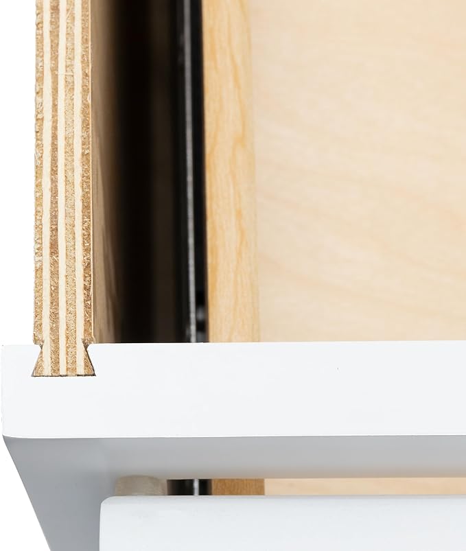 Quicklock RTA (Ready-to-Assemble) | Base Kitchen Cabinets - Shaker Style | Made in America (Pure White, 36" Wx34.5 Hx24 D 3 Drawer)