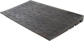 Silver Spring 3" High Rubber 3-Channel Threshold Ramp 600 lb. Weight Capacity for Wheelchairs, Mobility Scooters, and Power Chairs, with Slip-Resistant Surface - DH-UP-83
