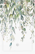 Sage Green Watercolor Eucalyptus Leaves Floral Flowers Light Switch Cover Plate 1 Gang No Device Blank Electrical Wall Plates Faceplate Decorative Switch Plate for Farmhouse Bed Room Decor