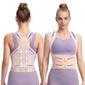 Fit Geno Back Brace Posture Corrector for Women and Men, Shoulder Straightener, Adjustable Full Back Support, Upper and Lower Back Pain Relief - Scoliosis, Hunchback, Hump, Thoracic, Spine Corrector (Multicolor, Large)