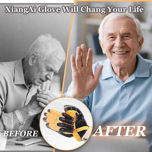 Upgraded 6th Generation Rehabilitation Robot Gloves For Hand Paralysis, Therapy Gloves For Stroke Patients, Hand Robotic Rehabilitation Device, Finger Rehab Device.