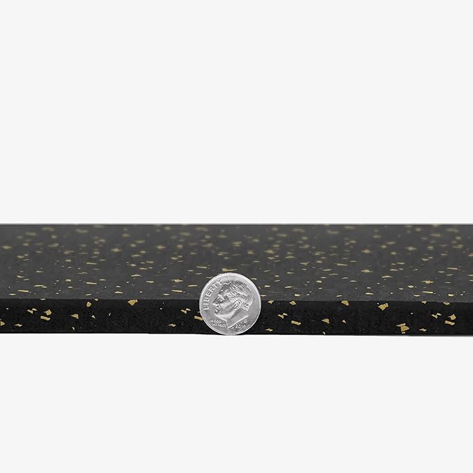 IncStores 3/8 Inch Thick Heavy Duty Rubber Flooring Roll | Flexible Recycled Rubber Roll Flooring for a Stronger and Safer Basement, Home Gym, Shed, or Trailer | 4ft x 10ft