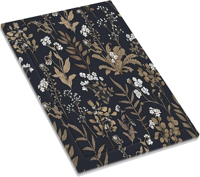 Light Switch Cover Plate Vintage Floral Wildflowers Plant 1 Gang No Device Blank Electrical Wall Plates Faceplate Decorative Switch Plate for Bathroom Home Decor