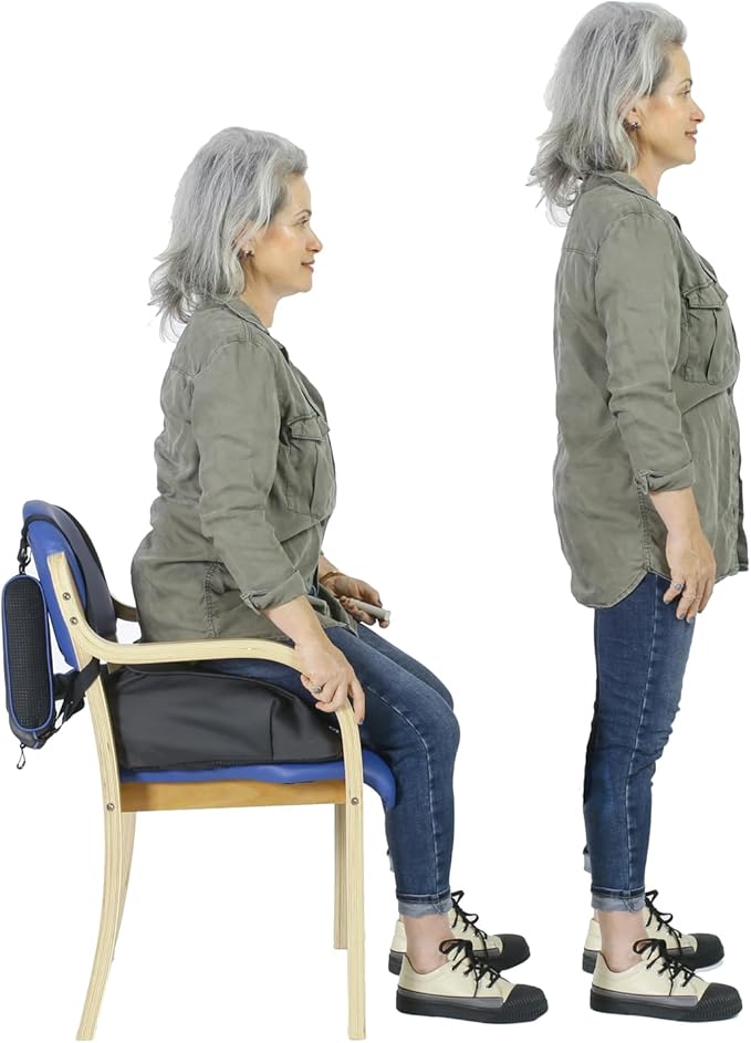 SitnStand Lift Assist Compact for Travel- 400lb Capacity Chair Lift Assist for Seniors, 100% Stand Assist Chair Lifts for Elderly, Lightweight Sit-to-Stand Lift Seat