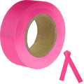 Pink Flagging Tape, 1-3/16" x 300' Survey Tape, Non-Adhesive, High Visibility, Multi-Use