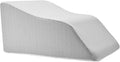 Lounge Doctor Elevating Leg Rest Wedge Pillow with Memory Foam, Heather Grey, Medium