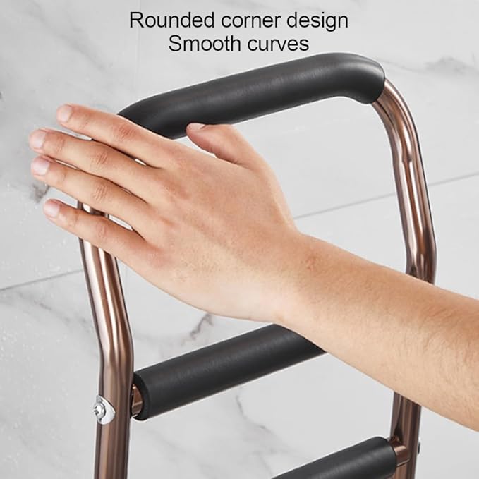 Portable Chair Assist with Sturdy Base, Adjustable Height Mobility Aids, Multifunctional Sit to Stand Lift with Soft Cover, Toilet Stand Up Assist for Seniors