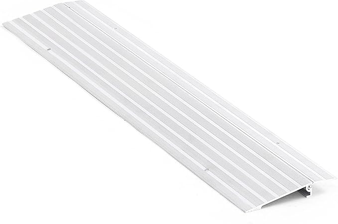 Door Threshold Ramp 1" Rise Door Ramp Aluminum Entry Ramp or Doorways Rated 800 lbs Load Capacity forWheelchair Scooters Power Chairs Walkers