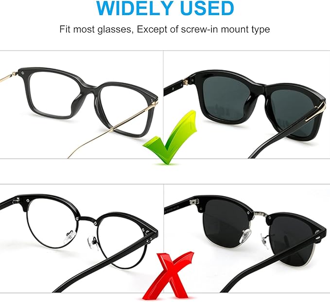 20 Pairs (Black) SURMAP Eyeglass Nose Pads, Comfort Soft Silicone Glasses Nose Pad, with Sticky Backing, Anti-Slip Heighten Air Chamber Glasses Grips for Eyeglasses and Sunglasses